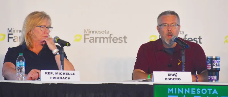 Fischbach, Osberg discuss Ag issues at Farmfest